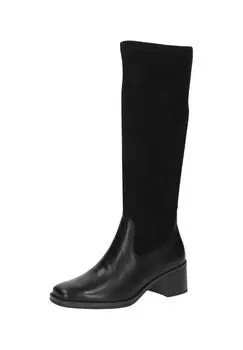 Кожаные/текстильные ботинки Caprice, черный