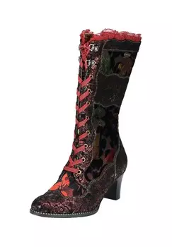 Кожаные/текстильные ботинки LAURA VITA, винный