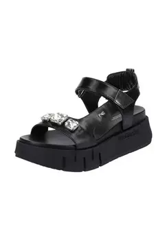 Кожаные/текстильные сандалии NeroGiardini, черный