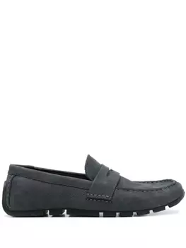 Кожаные топсайдеры Oswick Bar Clarks, синий