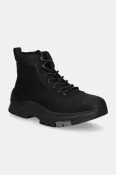 Кожаные трекинговые ботинки HYBRID WP BOOT LACEUP REBELLIOUS Calvin Klein Jeans, черный