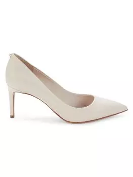 Кожаные туфли Alba 70 Ferragamo, бежевый