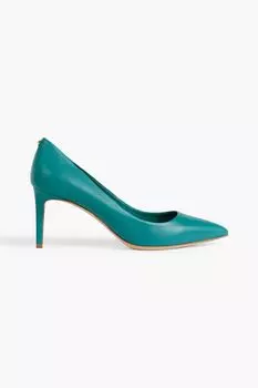 Кожаные туфли Alba 70 FERRAGAMO, бирюзовый