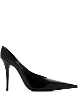 Кожаные туфли Amina Muaddi, черный