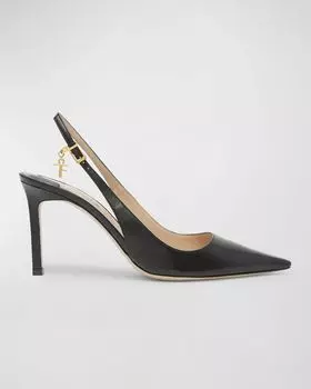Кожаные туфли Angelina с очаровательной пяткой на пятке TOM FORD, цвет Black