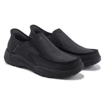 Кожаные туфли без шнуровки с арочной поддержкой Skechers Slip-Ins Arch Fit Motley, черный