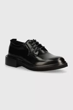 Кожаные туфли Calvin Klein HM0HM01486, черный
