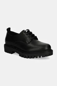 Кожаные туфли CASUAL HILFIGER CHUNKY LTH SHOE Tommy Hilfiger, черный