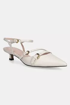 Кожаные туфли Coccinelle, бежевый