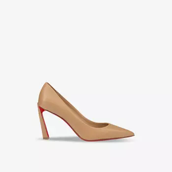 Кожаные туфли condora 85 на каблуке Christian Louboutin, цвет toffee