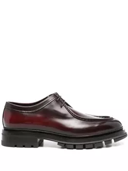 Кожаные туфли дерби Santoni, коричневый