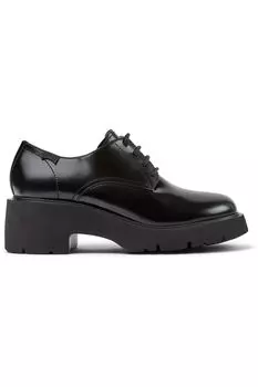 Кожаные туфли Derby Milah 1179 на массивном каблуке Camper, черный