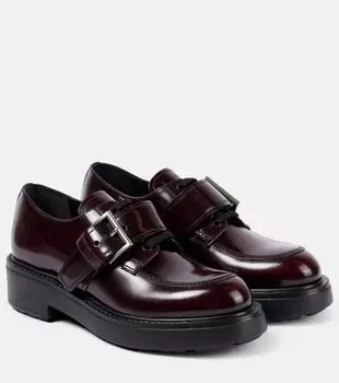 Кожаные туфли Diapason Derby Prada, Cordovan