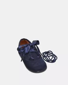 Кожаные туфли для мальчика на шнуровке с веганскими лезвиями Chuches, темно-синий