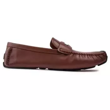 Кожаные туфли для водителей с монетами Coach, коричневый