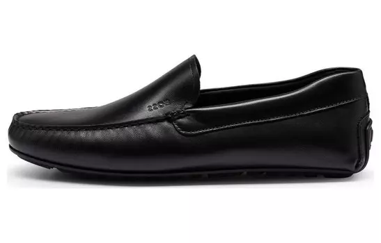 Кожаные туфли для вождения с тисненым логотипом BOSS Hugo Boss