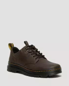 Кожаные туфли Dr. Martens Reeder Crazy Horse, цвет Dark Brown — Crazy Horse