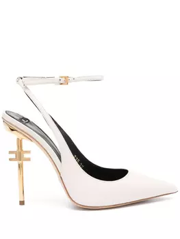 Кожаные туфли Elisabetta Franchi 105 мм, нейтральный