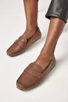 Кожаные туфли Forever Comfort для вождения Next, коричневый