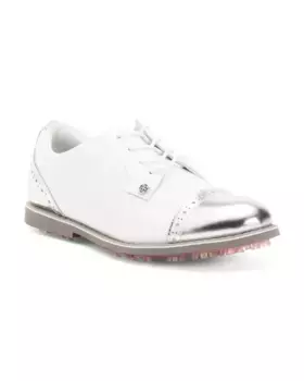 Кожаные туфли Gallivanter с закрытым носком G/Fore, цвет Snow/Shark Skin