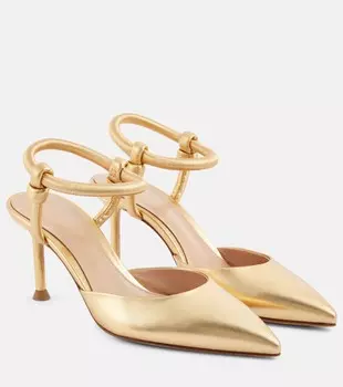 Кожаные туфли Gianvito Rossi, золотой