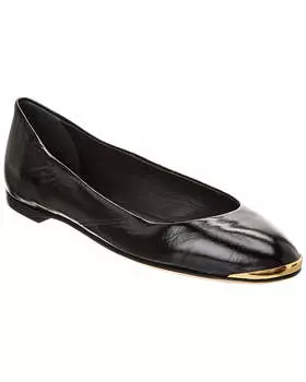 Кожаные туфли Giuseppe Zanotti Amur 2.0 Flat, черный