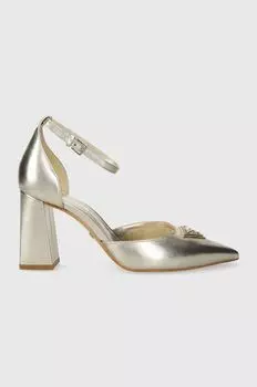 Кожаные туфли Guess, золотой