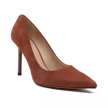 Кожаные туфли Isabel на шпильке Marella, коричневый