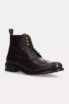 Кожаные туфли JAME BROGUEBOOT Hackett London, коричневый