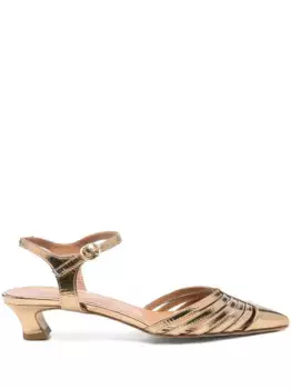 Кожаные туфли Julie Dee, золотой