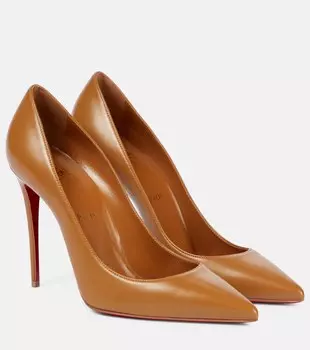 Кожаные туфли Kate 100 Christian Louboutin, коричневый