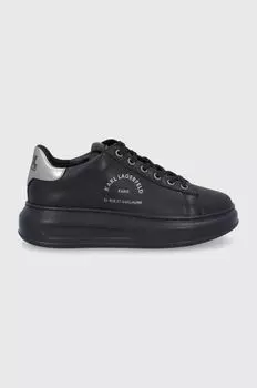 Кожаные кроссовки KL62538.Черный.Lthr.Mon Karl Lagerfeld, черный