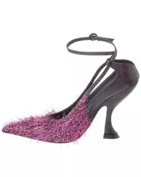 Кожаные туфли LANVIN Rita, фиолетовый