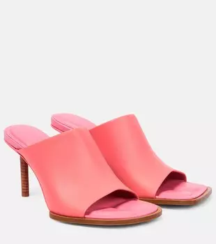 Кожаные туфли Les Mules Rond Carr Jacquemus, розовый
