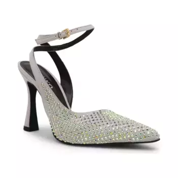 Кожаные туфли Lisette на пятке с пяткой на шпильке Pinko, серый