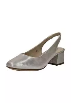 Кожаные туфли-лодочки Caprice, коричневый