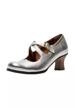 Кожаные туфли-лодочки Fly London, серебряный