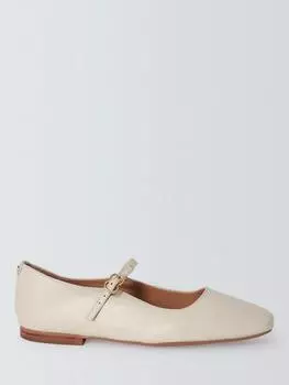 Кожаные туфли-лодочки harrietta mary jane широкой посадки John Lewis, белый