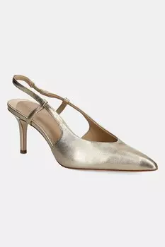 Кожаные туфли-лодочки Khloe Slgbck Lauren Ralph Lauren, золотой