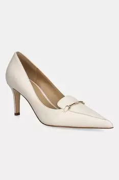 Кожаные туфли-лодочки Lena Michael Michael Kors, бежевый