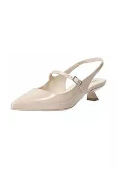 Кожаные туфли-лодочки Nerogiardini, бежевый