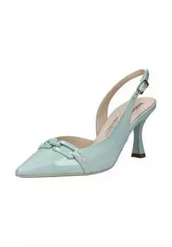 Кожаные туфли-лодочки Nerogiardini, бирюзовый