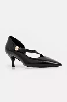 Кожаные туфли-лодочки Sfera Mary Jane Furla, черный