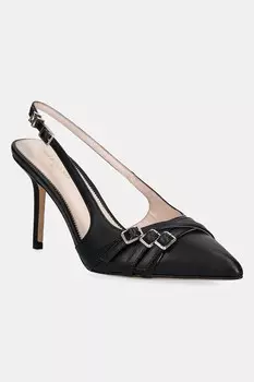Кожаные туфли-лодочки SLING BACK BUCKLE S Guess, черный