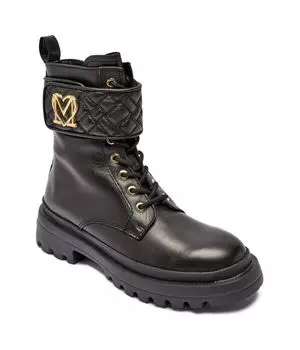 Кожаные туфли Love Moschino, черный