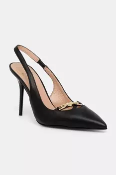 Кожаные туфли Love Moschino, черный