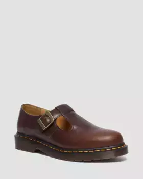 Кожаные туфли Мэри Джейн Dr. Martens T-Bar Regency Regency, цвет Whiskey — Regency Calf