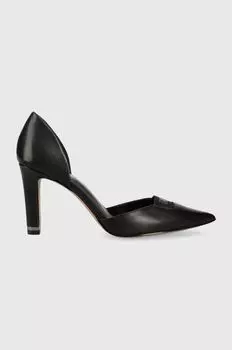 Кожаные туфли Marian на высоком каблуке DKNY, черный