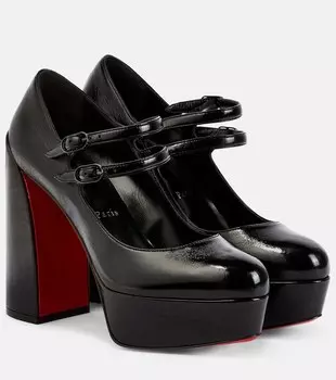 Кожаные туфли Movida Jane 130 Christian Louboutin, черный