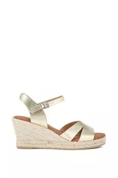 Кожаные туфли на каблуке «Пама» KG Kurt Geiger, металлик